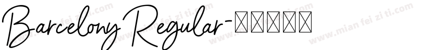 Barcelony Regular字体转换